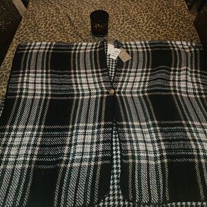 Button shawl sweater/poncho